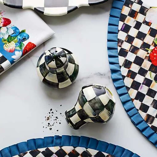 Courtly Check Salt  Pepper Shakers