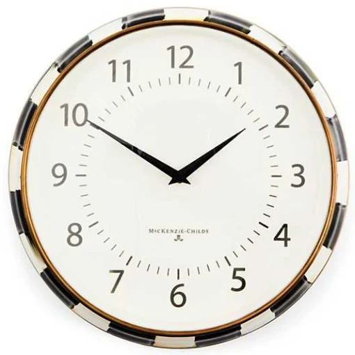 Courtly Check School Wall Clock