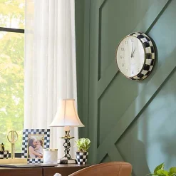 Courtly Check School Wall Clock