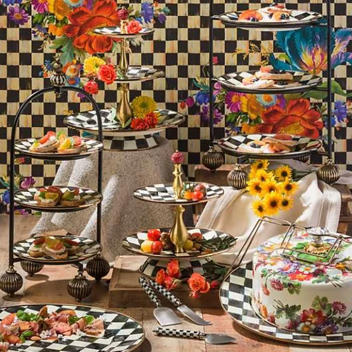 Courtly Check Serving Platter