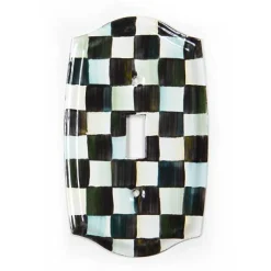 Courtly Check Single Toggle Switch Plate