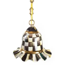 Courtly Check Small Ceramic Pendant Lamp