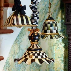 Courtly Check Small Ceramic Pendant Lamp