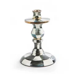 Courtly Check Small Enamel Candlestick