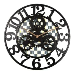Courtly Check Small Farmhouse Wall Clock
