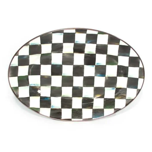 Courtly Check Small Oval Platter