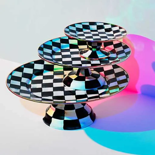 Courtly Check Small Pedestal Platter