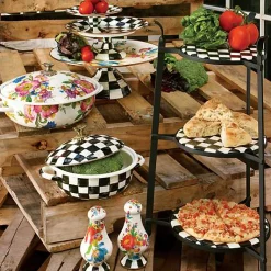 Courtly Check Small Pedestal Platter