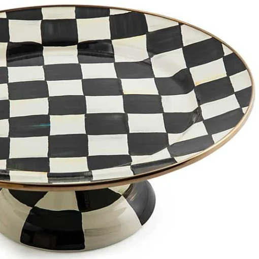 Courtly Check Small Pedestal Platter