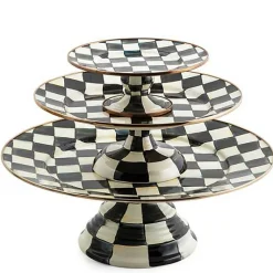 Courtly Check Small Pedestal Platter