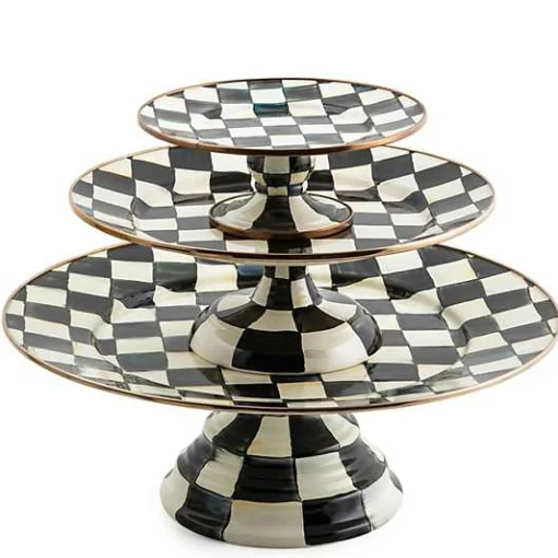 Courtly Check Small Pedestal Platter