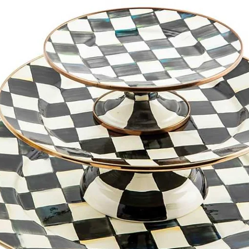 Courtly Check Small Pedestal Platter