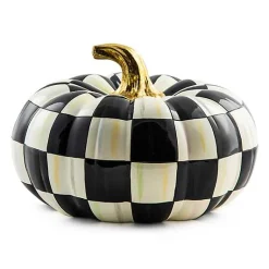Courtly Check Squashed Glossy Medium Pumpkin