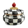 Courtly Check Squashed Pot