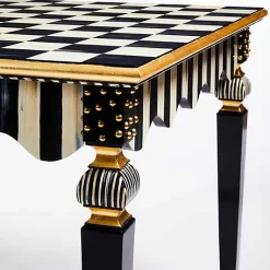 Courtly Check  Stripe Game Table