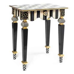 Courtly Check  Stripe Side Table