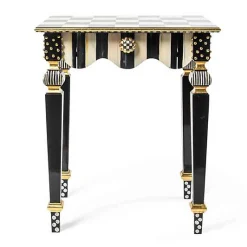 Courtly Check  Stripe Side Table