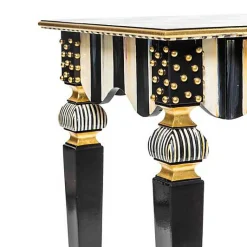 Courtly Check  Stripe Side Table