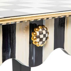 Courtly Check  Stripe Side Table