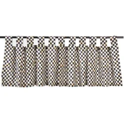 Courtly Check Tab Top Cafe Valance