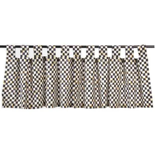 Courtly Check Tab Top Cafe Valance