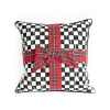 Courtly Check Tartan Bow Throw Pillow