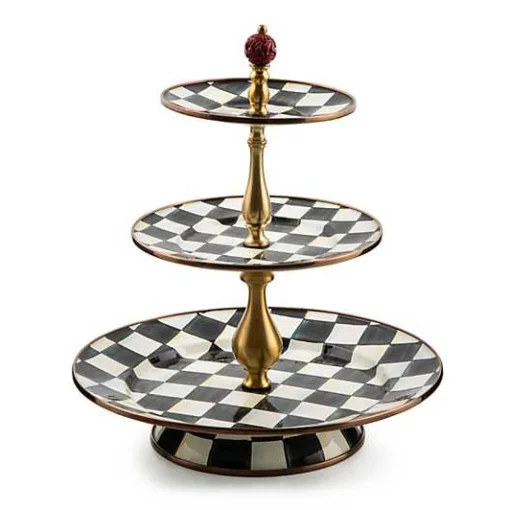 Courtly Check Three Tier Sweet Stand