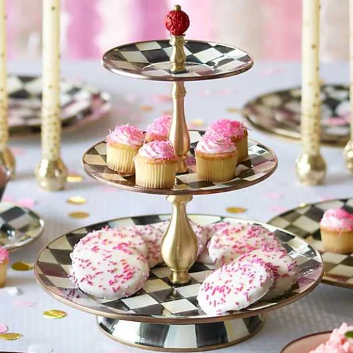 Courtly Check Three Tier Sweet Stand