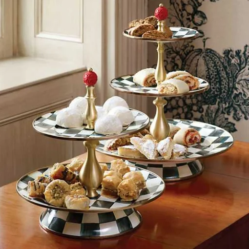 Courtly Check Three Tier Sweet Stand