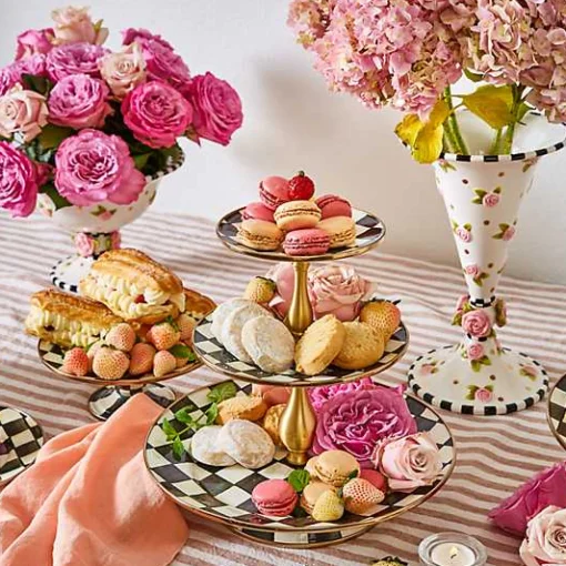 Courtly Check Three Tier Sweet Stand