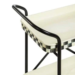 Courtly Check 2-Tier Kitchen Cart