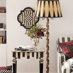 Courtly Check Tile Wall Clock
