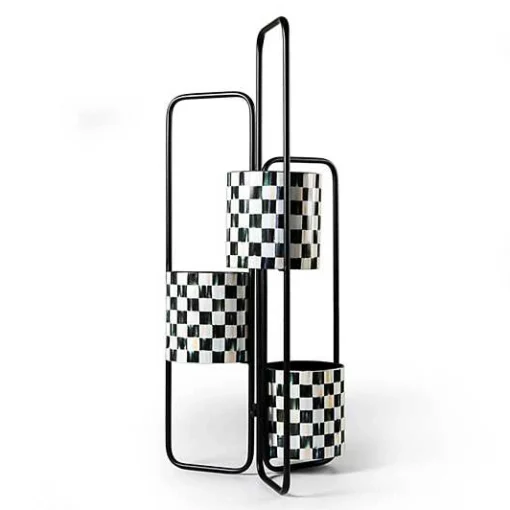 Courtly Check Triple Plant Stand
