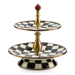Courtly Check Two Tier Sweet Stand