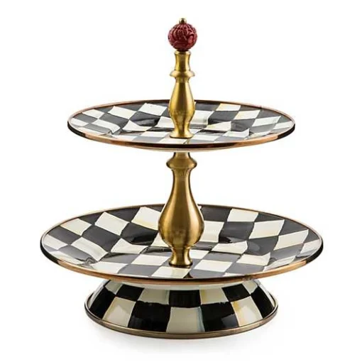Courtly Check Two Tier Sweet Stand