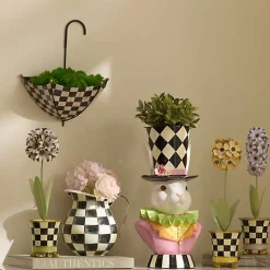Courtly Check Umbrella Wall Planter