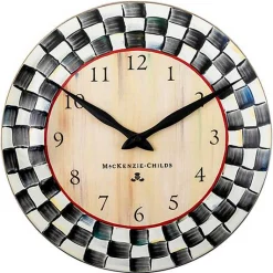 Courtly Check Wall Clock
