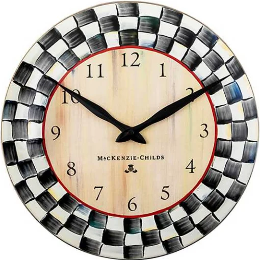 Courtly Check Wall Clock