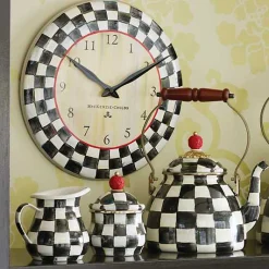 Courtly Check Wall Clock