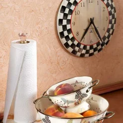 Courtly Check Wall Clock