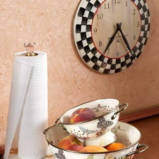 Courtly Check Wall Clock