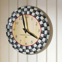 Courtly Check Wall Clock