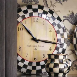 Courtly Check Wall Clock