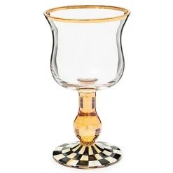 Courtly Check Wine Glass