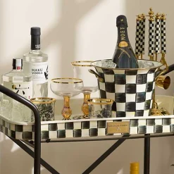 Courtly Check Wine Glass
