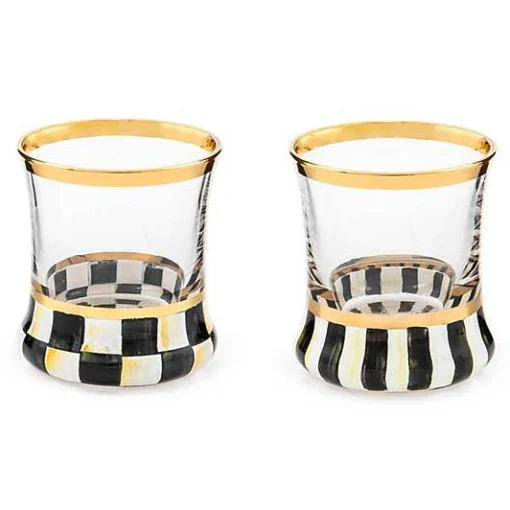 Courtly Check Wine Glass