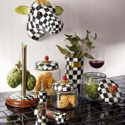 Courtly Check Wood Paper Towel Holder