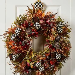 Courtly Check Wreath Hanger