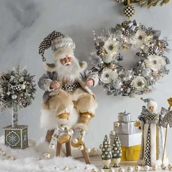 Courtly Check Wreath Hanger