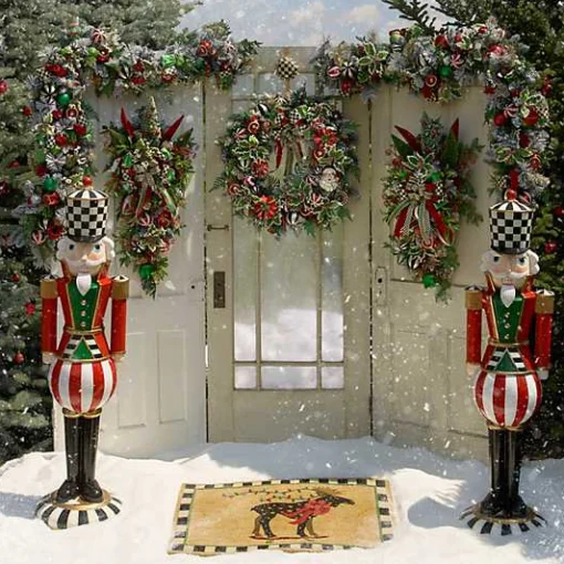 Courtly Check Wreath Hanger
